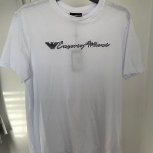 Emporio Armani Mens White Tee Size M